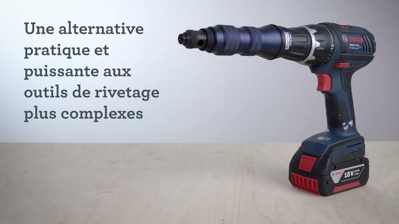 Adaptateur à riveter 2 en 1 Ré 