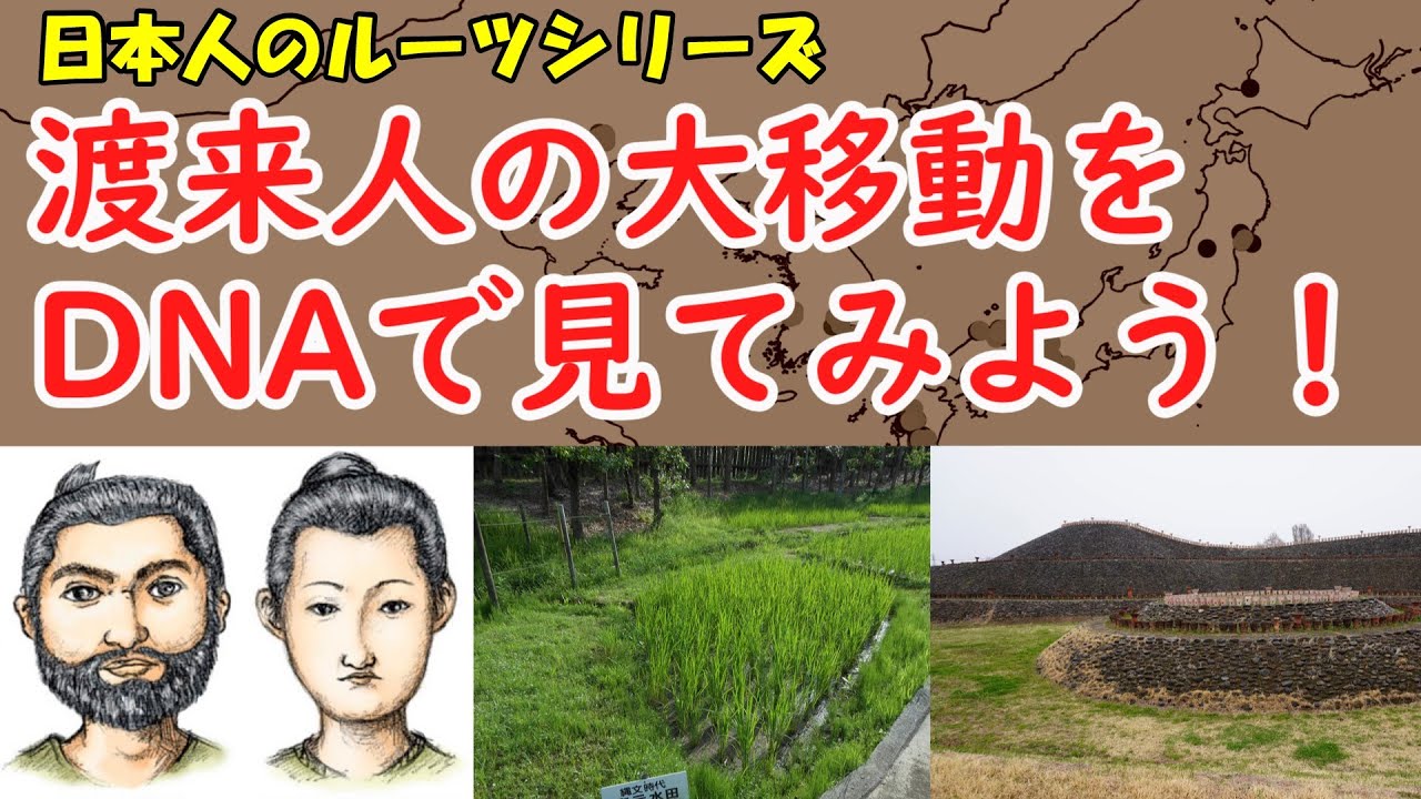 弥生古墳渡来人の大移動をDNAで見てみよう！