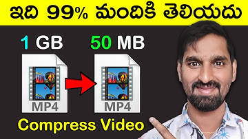 How to Compress Video Without Losing Quality Telugu | Reduce Video File Size Step-by-Step Tutorial