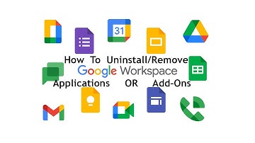 How to remove/uninstall Google Workspace Apps or Add-ons