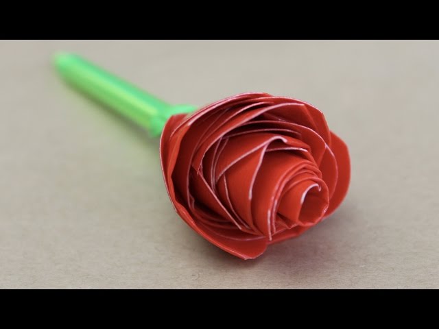 How to make ROSE OF PAPER / DIY Paper Crafts 