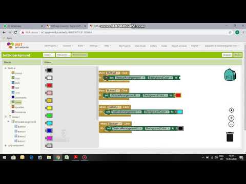 Background button by pressing button