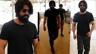 KGF Monster Yash Exclusive Visual at Hyderabad airport | yash latest videos |   Filmylooks