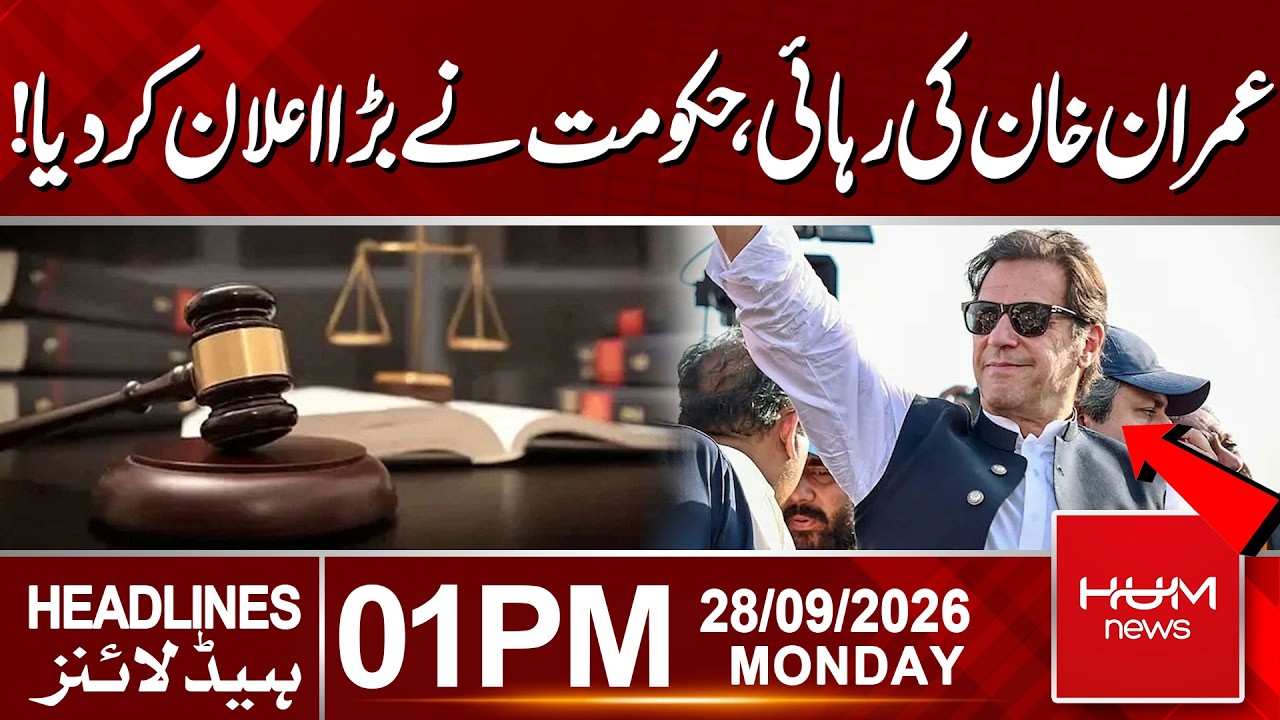 Imran Khan's Bail! | Govt in Action | Faisal Karim Kundi Big Statement | 1:00PM| Hum News | Pakistan