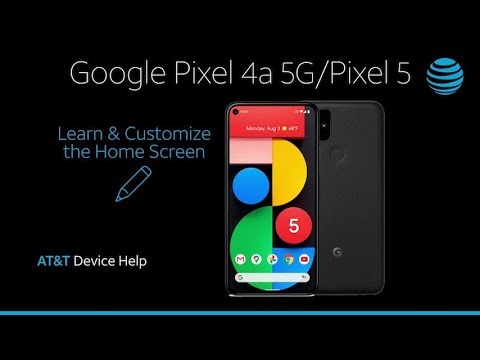 Google Pixel 4a 5G / Pixel 5에서 홈 화면 배우고 맞춤 설정 | AT & T 무선