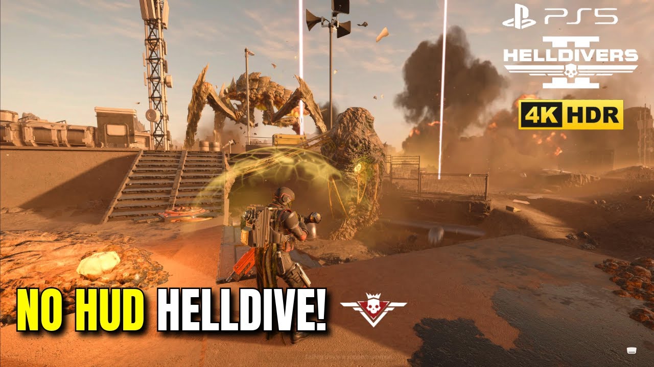 Helldivers 2 No HUD Difficulty Helldive PS5 4K - YouTube