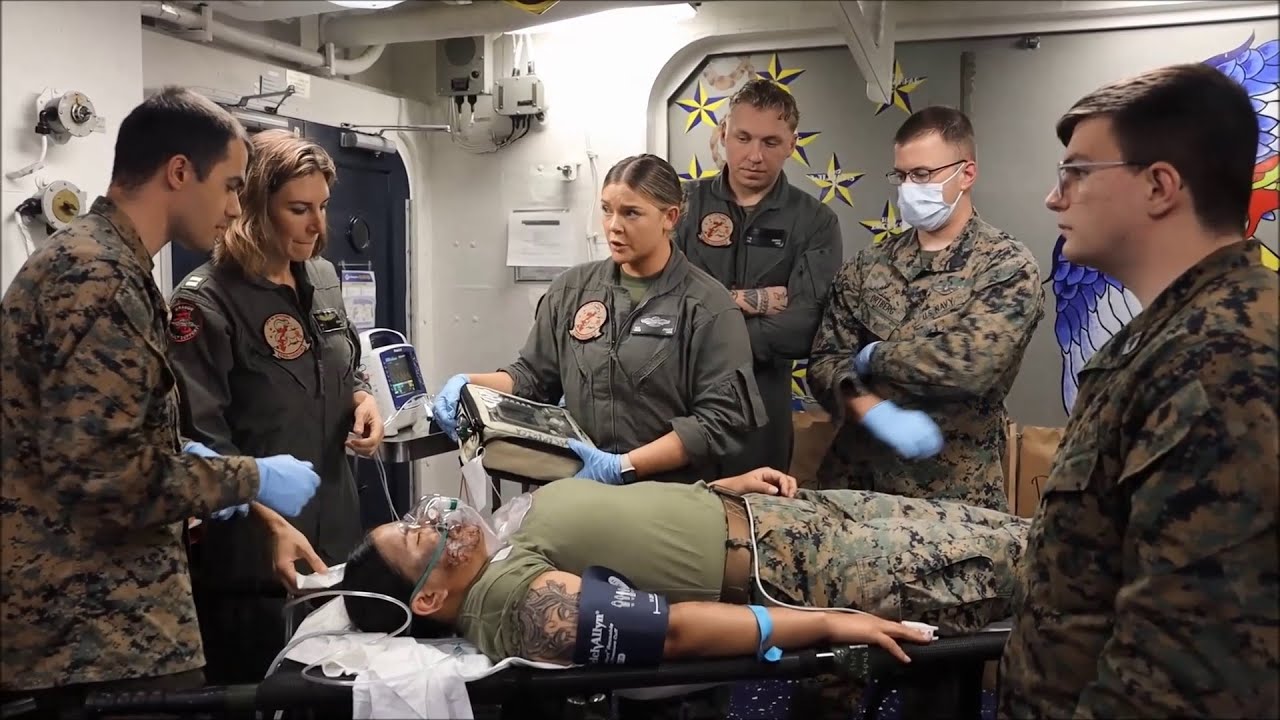 Mass Casualty Exercise on the USS America - YouTube