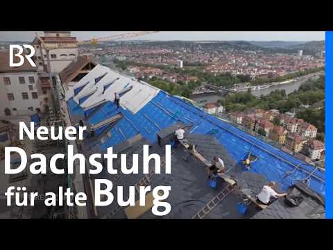 Ein Wahrzeichen im Umbau: Neues Dach für die Würzburger Festung | Frankenschau | BR