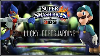 Super Smash Bros 3DS - Lucky Edge-guarding