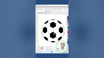 How to Make Football in CorelDraw | CorelDraw में फुटबॉल बनाएं | 100% New Trick #shorts