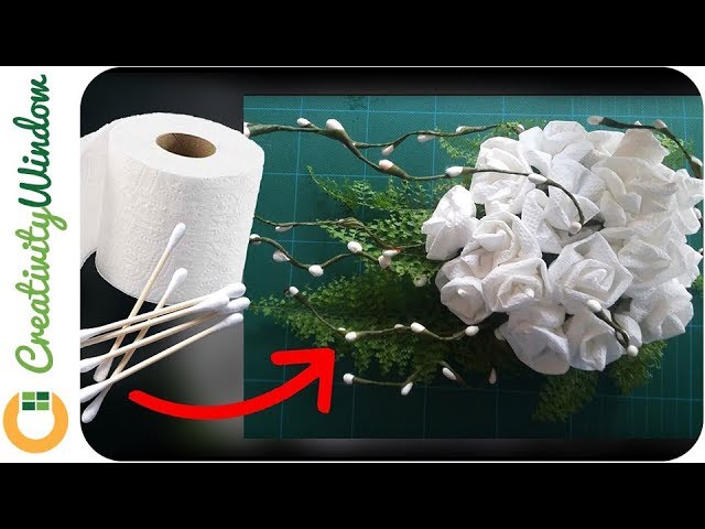 3 Ways to Make Flowers with Toilet Paper - Easy Craft, Thaitrick