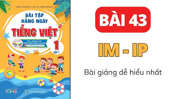 Bài 43 - Vần im và vần ip | Bài tập hằng ngày | Tiếng Việt lớp 1 | Cánh Diều | Cô Uyển Uyển