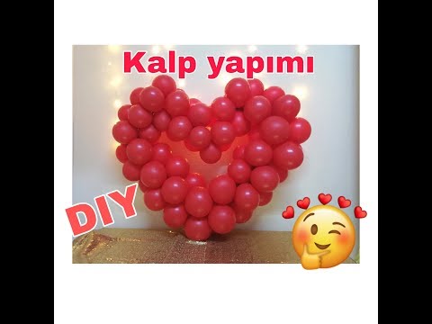 Video: Kendi Elinizle Balonlardan Bir Kalp Nasıl Yapılır