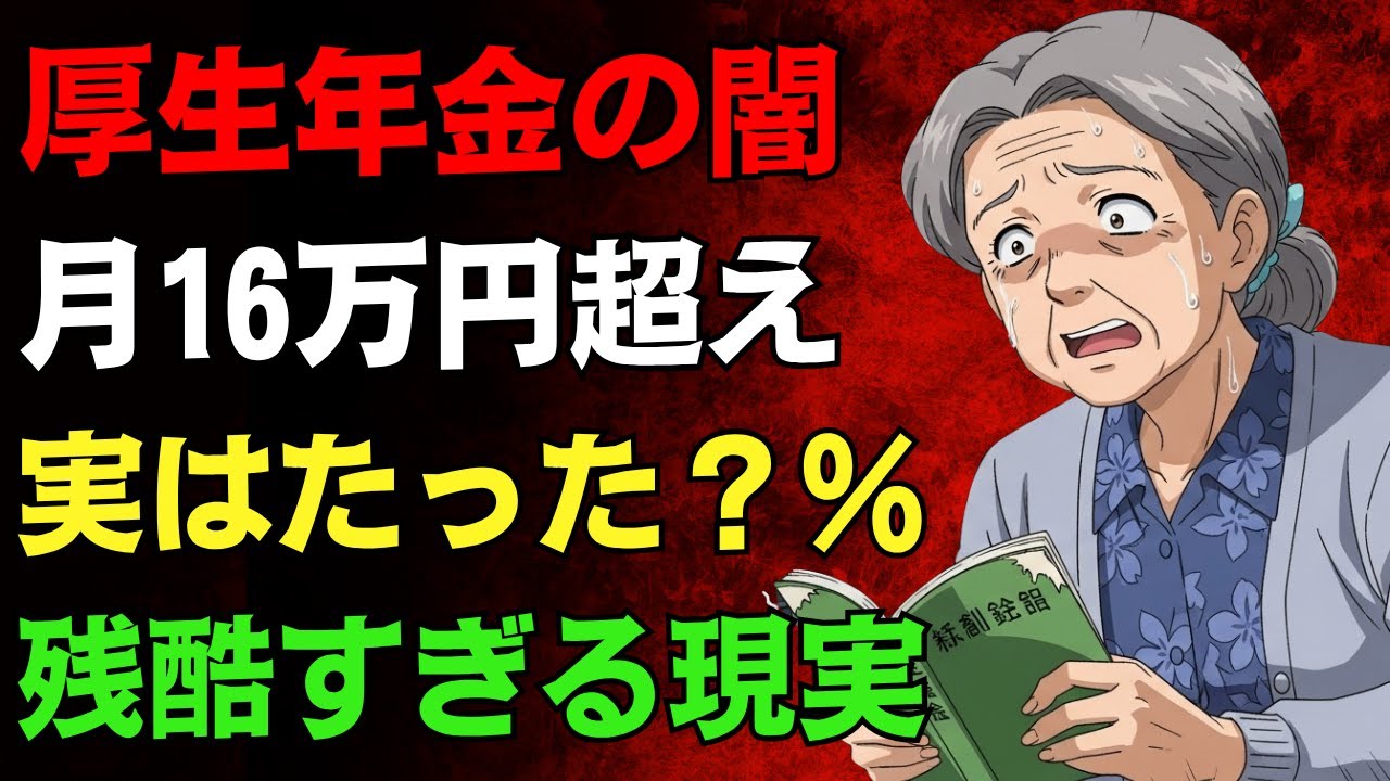【年金の秘密】多くの人が厚生年金16万円以下！老後に後悔しないための秘訣を徹底解説！ #厚生年金#年金問題 #老後資金