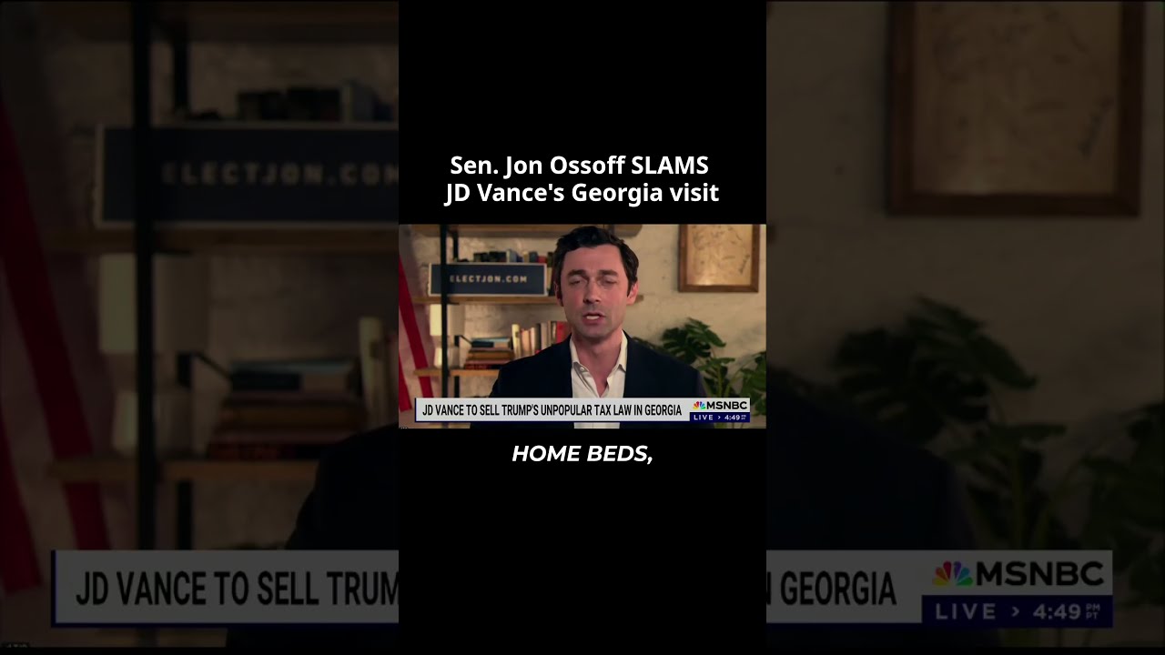 Sen Jon Ossoff Has Some Words About JD Vance