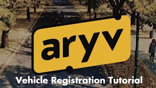 Vehicle Registration Tutorial | Aryv