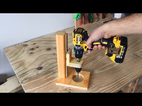 Making a Mobile Drill Press (Drill Guide) - El Yapımı Matkap Kılavuzu