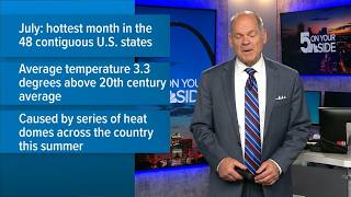 July was the hottest month ever in the United States
