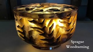 Woodturning - The Pine Cone Lidded Dish