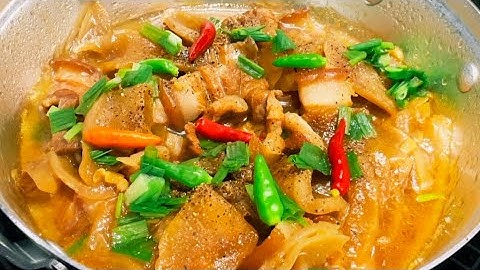 THỊT KHO CỦ CẢI MUỐI Kiểu Này Đơn Giản Ngon Miệng Lại Hao Cơm || Vào Bếp Làm Ngay Với Em Nha 