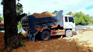 Land fill up Complete100% Processin Dump Truck With Dozer komatsu Push soil to clearing land #Ep2392 by Leng Sophon 3,672 views 4 months ago 41 minutes