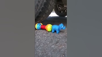 ASMR Crushing Crunchy & Soft Things by Car EXPERIMENT ( Very Satisfying & Relaxing ) #shorts