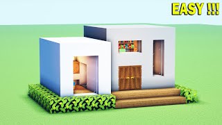 Minecraft - How to Make a Simple Modern House in Minecraft