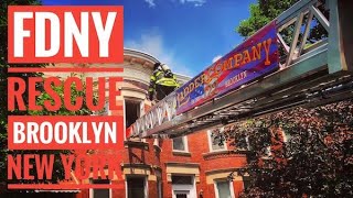 FDNY Rescue Brooklyn Woman ***WARNING*** Actual Rescue Footage