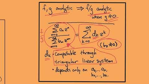 Applications of analytic=holomorphic--part2/4