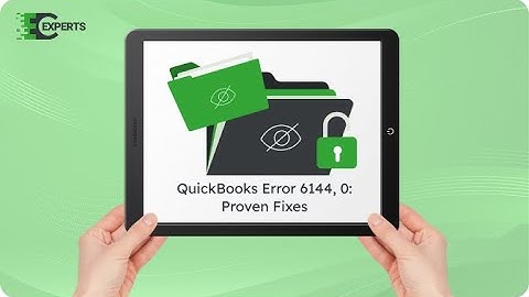 How to Fix QuickBooks Error 6144, 0