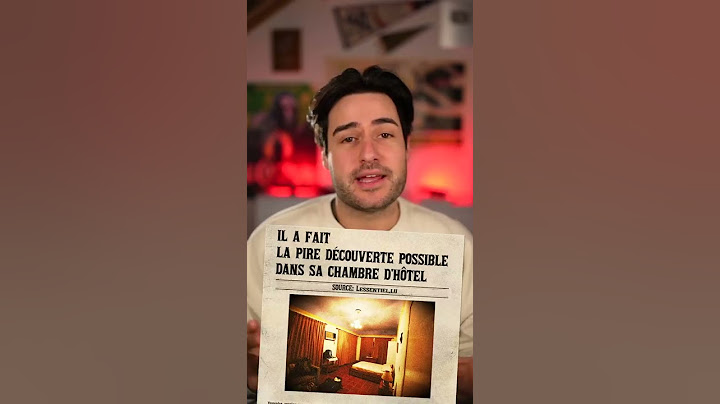 Il a fait la pire découverte possible dans sa chambre d'hôtel