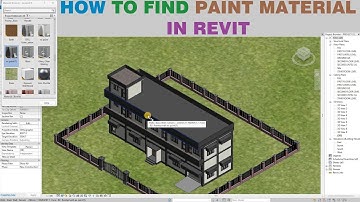 How to find Paint material in Revit