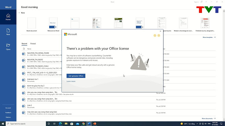 Dùng bản office bao nhiêu ít gặp lỗi
