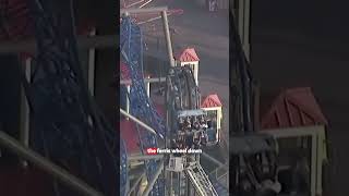 Rollercoaster riders stuck on 100ft vertical hill for hours after malfunction