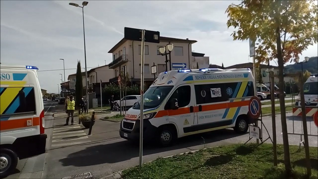 inaugurazione ambulanza misericordia san miniato basso