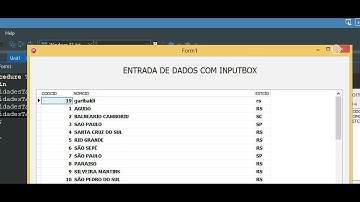 SALVANDO DADOS COM INPUTBOX - DELPHI 10.3