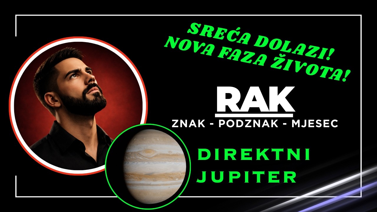 RAK ✨DIREKTNI JUPITER 11.MART - JUN: Velika Sreća i Novi Životni Smjer