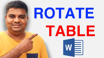 How to Rotate Table in Word ( MAC )