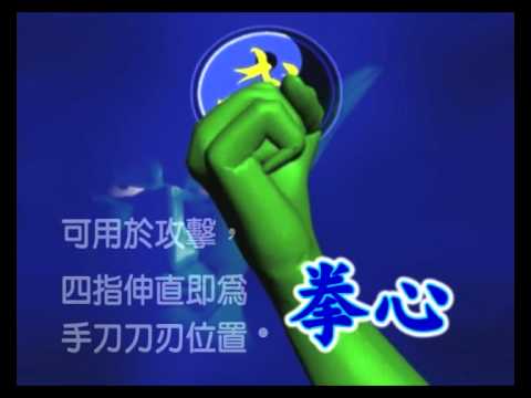 散打教學3D動畫- Part-1 - 拳頭各部名稱