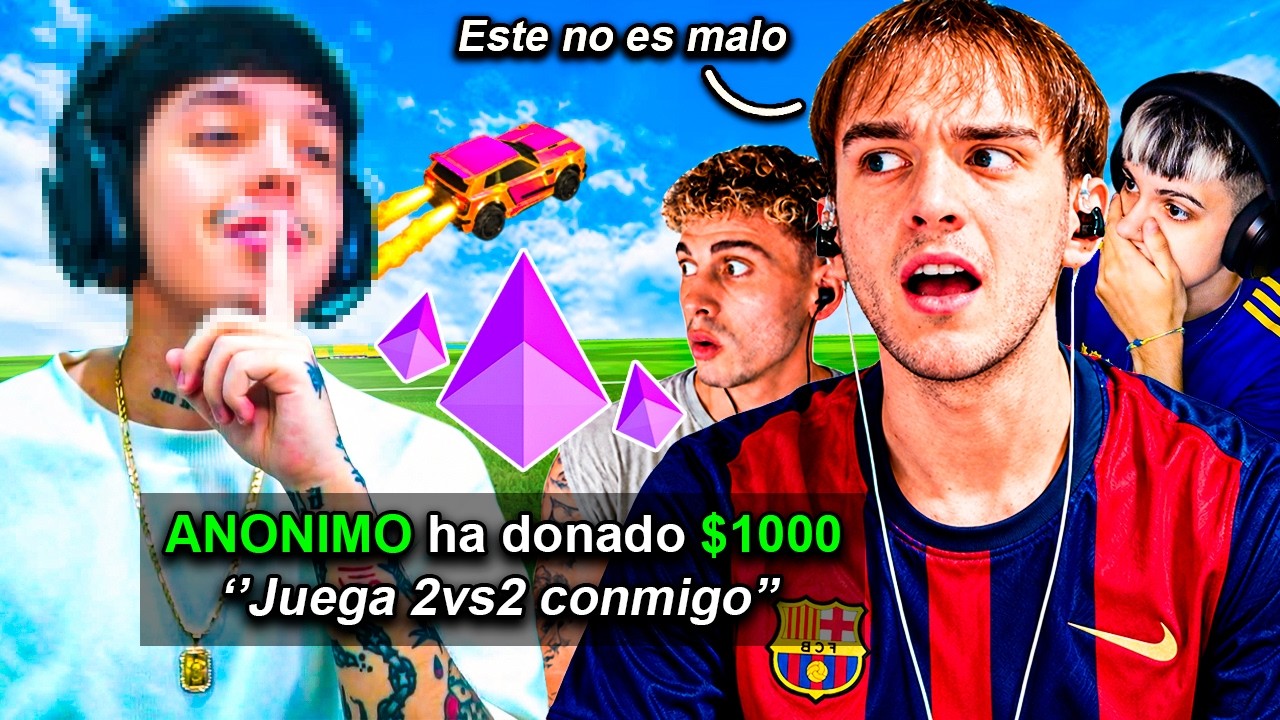 Pedí Jugar a Streamers de Rocket League 2vs2 PERO en Anónimo