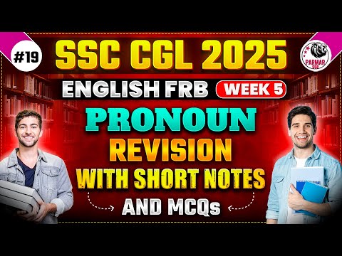 PRONOUN FOR SSC EXAMS 2025 | ENGLISH FRB | WEEK - 5 | PARMAR SSC