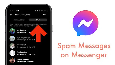 Cosa sono i messaggi spam su Messenger?