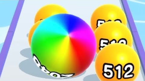 Ball Run 2048  - All  Levels Gameplay IOS  (Levels  342 - 349) .