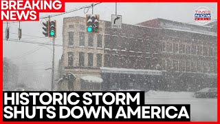US WINTER STORM LIVE | Nationwide Travel Chaos: 26,000 Flights Disrupted, Airports Shut | World News