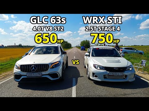 Ядерная SUBARU IMPREZA WRX STI vs Mercedes GLC 63s vs BMW X4M. ВАЗ 21099 vs OCTAVIA A5 1.4T ГОНКИ