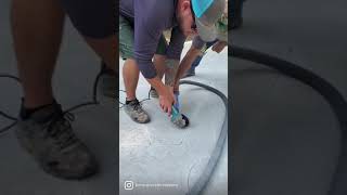 Cutting in a Seamless Texture Concrete Compass