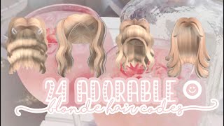 24 Adorable Bloxburg *BLONDE* Hair Codes