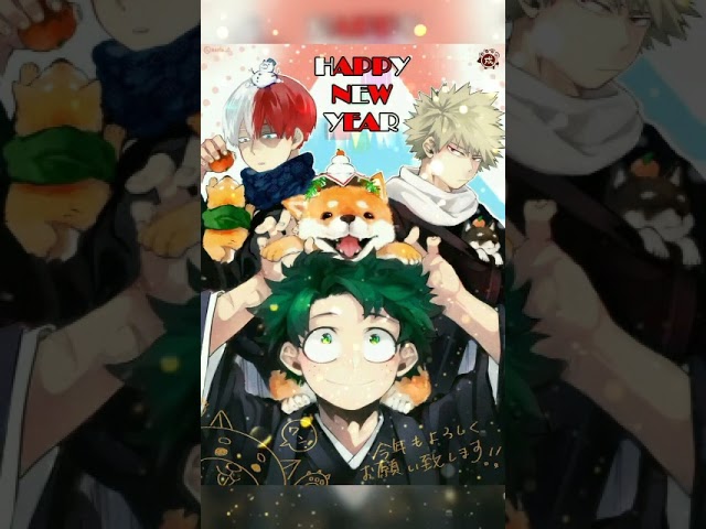 Happy New Year || MHA ||~Sayurisaki17~ class=