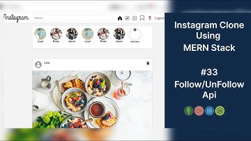 Instagram Clone Using MERN Stack | Node API for Follow/UnFollow User  | #33