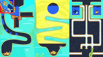 Save The Fish Max Level 201-204 Rescue Fish Video Fishdom Mini Gameplay Part 39